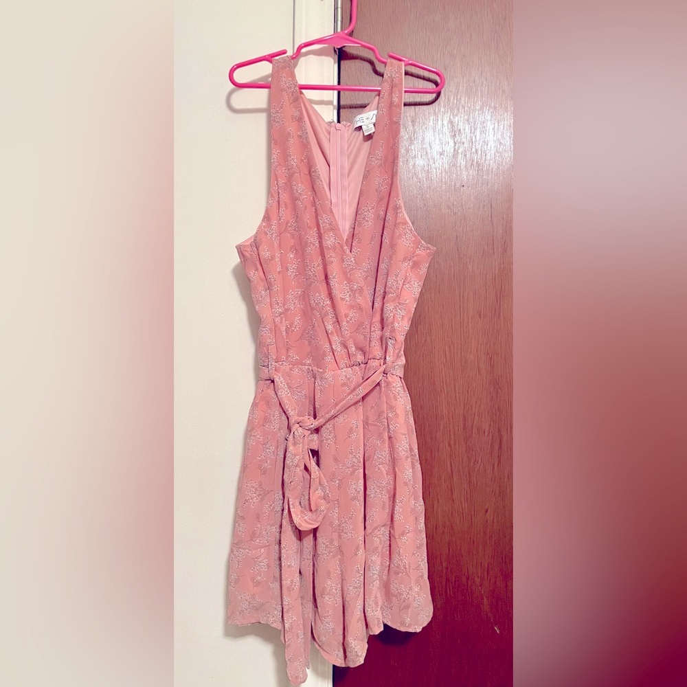 Beautiful she + sky rose romper